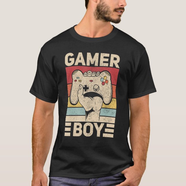 T-shirt Gamer Boy Jeu Vêtements Retro Video Game Outfit T (Devant)