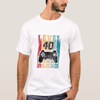T-shirt Gamer Cadeaux Anniversaires de 40 ans