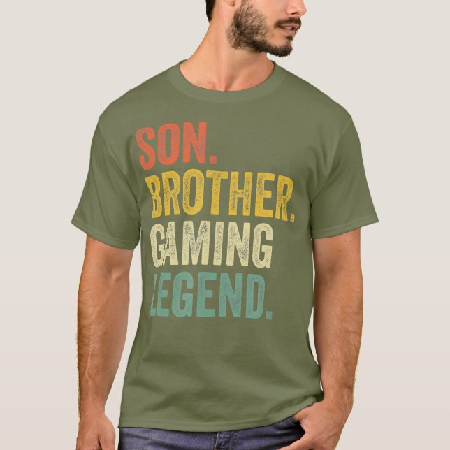 T-shirt Gamer Cadeaux Pour Les Garçons Ados Meilleur Jeu D (Devant)