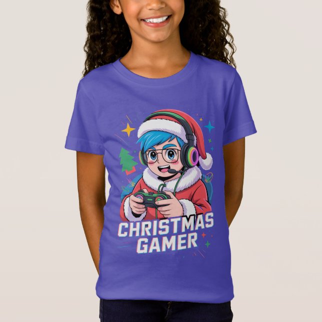 T-Shirt Gamer Christmas Gifts Cool Kids Holiday Gamer  (Devant)
