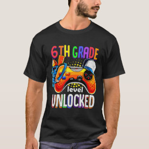 T-shirt Gamer Ck À l'école Manette Sixième 6ème Niveau U