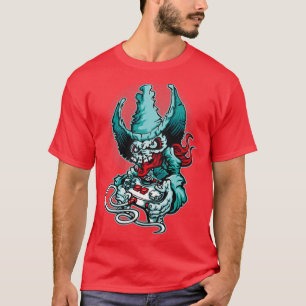 T-shirt Gamer Cowboy Skeleton