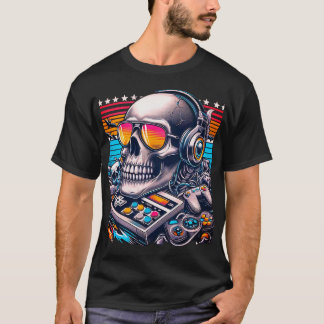 T-shirt Gamer crâne
