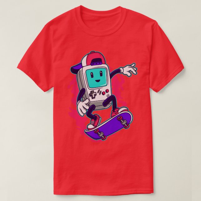 T-SHIRT GAMER DE SKATE (Design devant)