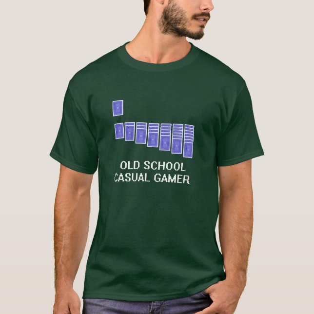 T-shirt Gamer décontracté de vieille école (Devant)