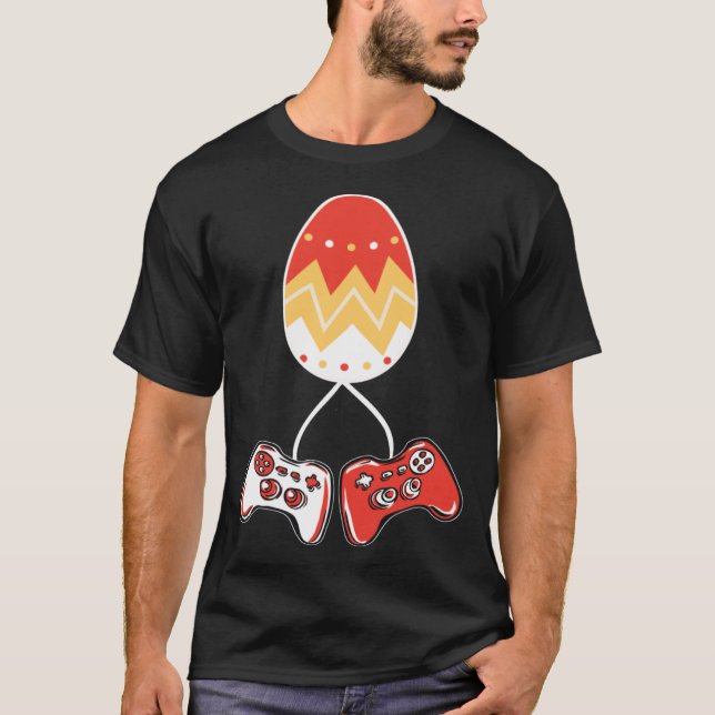 T-shirt Gamer Easter Egg Vidéo Jeu Lover Panier Enfants Ga (Devant)
