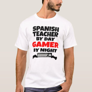 T-shirt Gamer enseignant espagnol