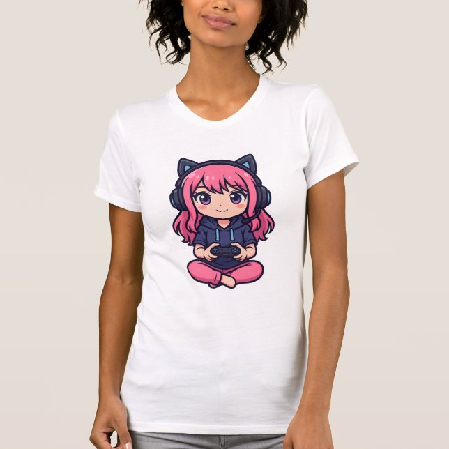 T-shirt Gamer fille (Devant)