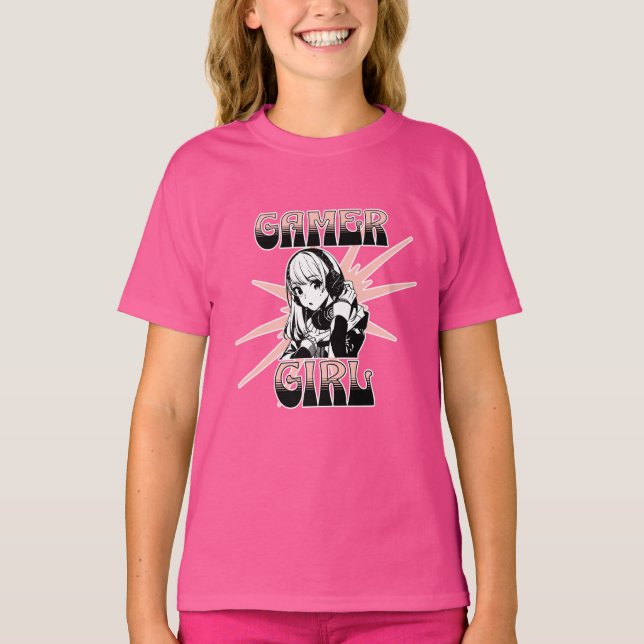 T-shirt Gamer fille | Jeux (Devant)