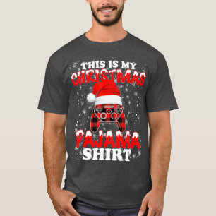 T-shirt Gamer Funny contrôleur de jeu vidéo Santa Hat
