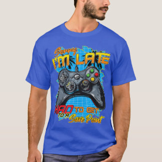 T-shirt Gamer Gaming s Pour Hommes Garçons Drôle Désolé Je