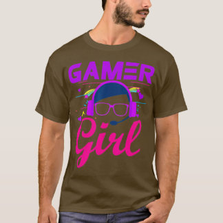 T-shirt Gamer Girl Cute Gaming T pour les filles Gamers Vi
