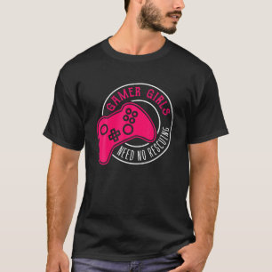 T-shirt Gamer Girl Design Pour Femmes Et Enfants