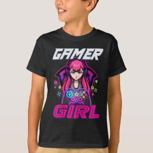 T-shirt Gamer Girl Vidéo Jeu Femmes Jouer Lover Cute Cadea