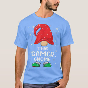 T-shirt Gamer Gnome Buffalo Plaid Matching Family Christma