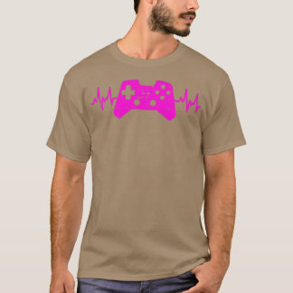 T-shirt Gamer Heartbeat Funny Jeux Vidéos Jeu fille 