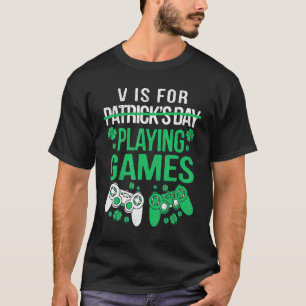 T-shirt Gamer Jeu Hommes Garçons Jouer Jeux Amusants St Pa