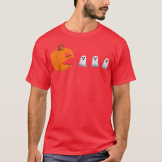 T-shirt Gamer Kid Halloween Citrouille Jack OLantern Mange