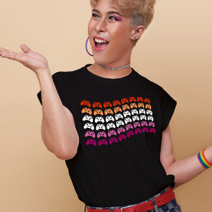 T-shirt Gamer Lesbian Pride Drapeau Vidéo Contrôleur de je