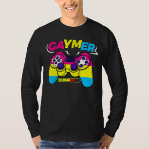 T-shirt Gamer Lgbt Pride Contrôleur Vidéo Jeu Pansexual G