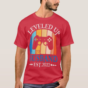 T-shirt Gamer Mari & Femme Mariage Leveled Jusqu'Au Mari