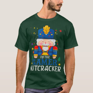 T-shirt Gamer Nutcracker Correspondant Famille Groupe Noël