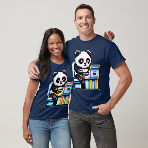 T-shirt Gamer Panda - Joli Pixel Art Arcade Design