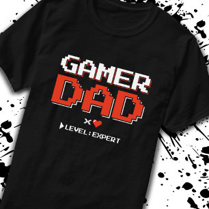 T-shirt Gamer Papa Père de 1 Jeux Vidéo Couple Famille