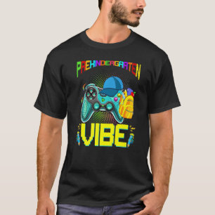 T-shirt Gamer Prekindergarten Vibe déverrouillé Niveau ver
