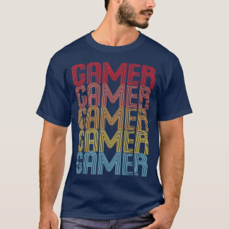 T-shirt Gamer Retro les années 70 jeu amusant