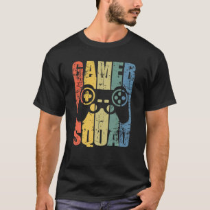 T-shirt Gamer Squad Jour des Jeux Vidéo Nationaux Retro Su