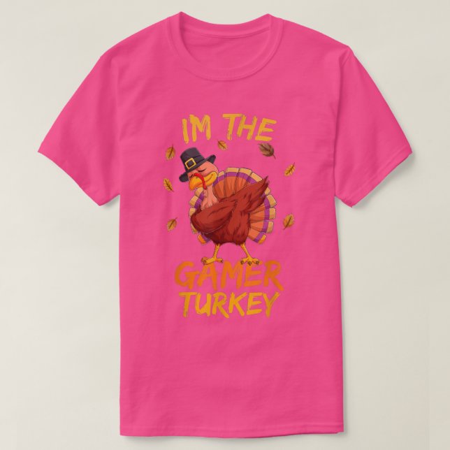 T-shirt Gamer Turquie chemise Vidéo Jeu Thanksgiving Turqu (Design devant)