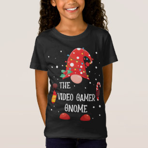 T-Shirt Gamer Vidéo Gnome Matching Famille Gn de Noël