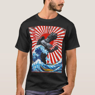 T-shirt Gamera De Kanagawa Sous Soleil Rouge