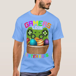 T-shirt Gamers Aiment Oeufs de Pâques Garçons de lapin Enf