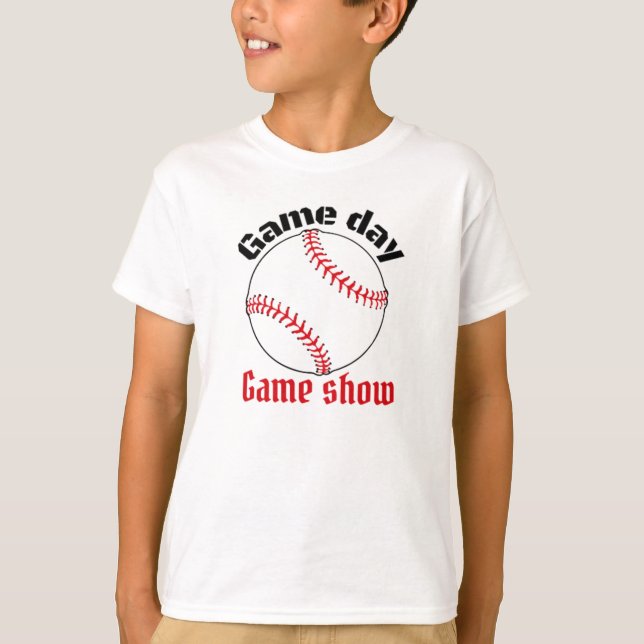 T-shirt Gameshow de baseball (Devant)