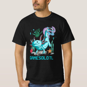 T-shirt Gamesolotl Axolotl jeu vidéo Kawaii Anime Japanes