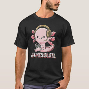 T-shirt Gamesolotl Cute Axolotl Vidéo Jeu Garçons Gi