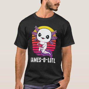 T-shirt Gamesolotl Gamer Axolotl Jeux Vidéos Salamander