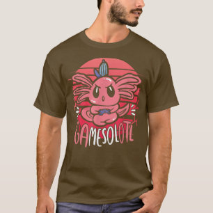T-shirt Gamesolotl Gamer Axolotl Lover Jouer Jeu Vide