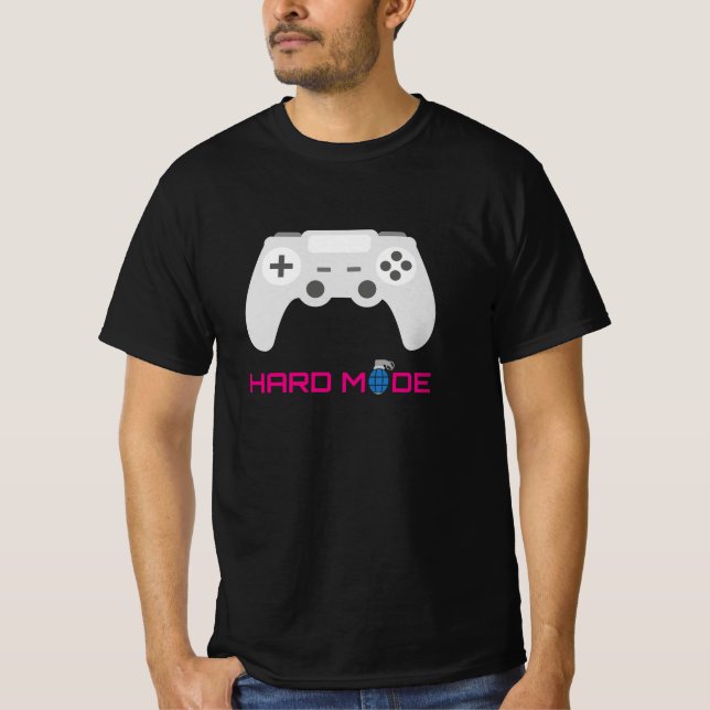 T-shirt Gaming Controller Hard Mode (Devant)