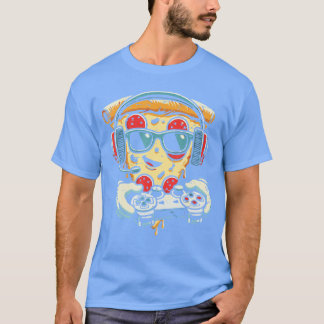 T-shirt Gaming Pizza Funny Video Gamer Snack Food Lover Me