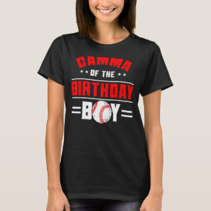 T-shirt Gamma Of The Birthday Boy Baseball Thème Famille B