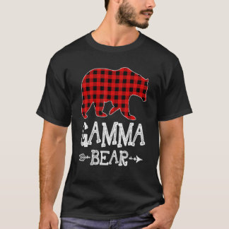 T-shirt Gamma Ours Pajama de Noël Buffalo Rouge Plaid Fami