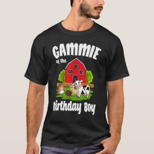 T-shirt Gamme De L'Anniversaire Boy Farm Animal Anniversai