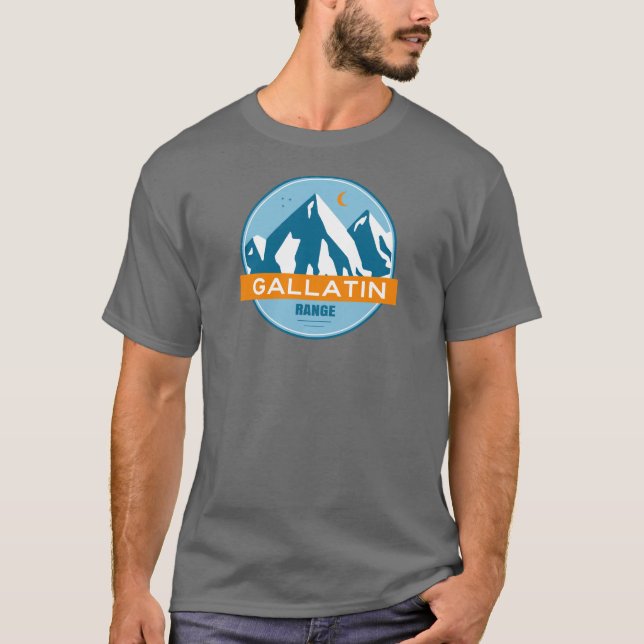 T-shirt Gamme Gallatin Montana Wyoming (Devant)