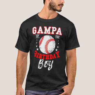 T-shirt Gampa Of The Birthday Boy Baseball Thème Anniversa