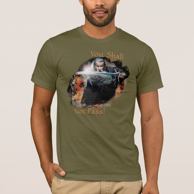 T-shirt Gandalf Vous Ne Devrez Pas Passer (Devant)