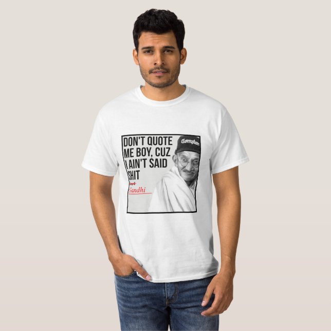 T-shirt Gandhi de gangsta de NWA (Devant entier)