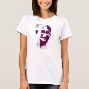 T-shirt Gandhi vous pouvez juger une société